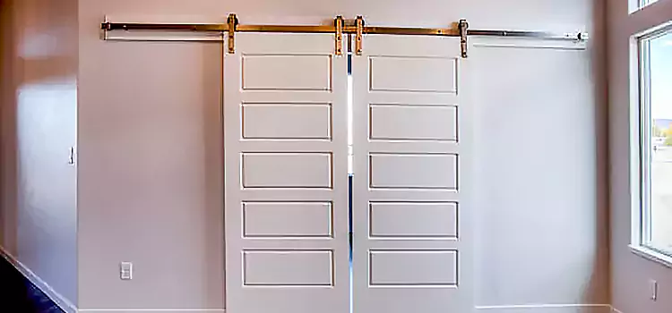 Glass Barn Door with Installation Hardware Kit North Decatur