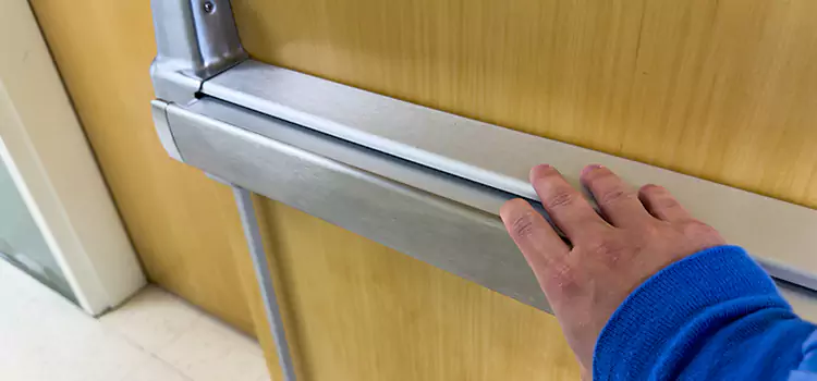 Installing a Push Bar on a Door North Decatur